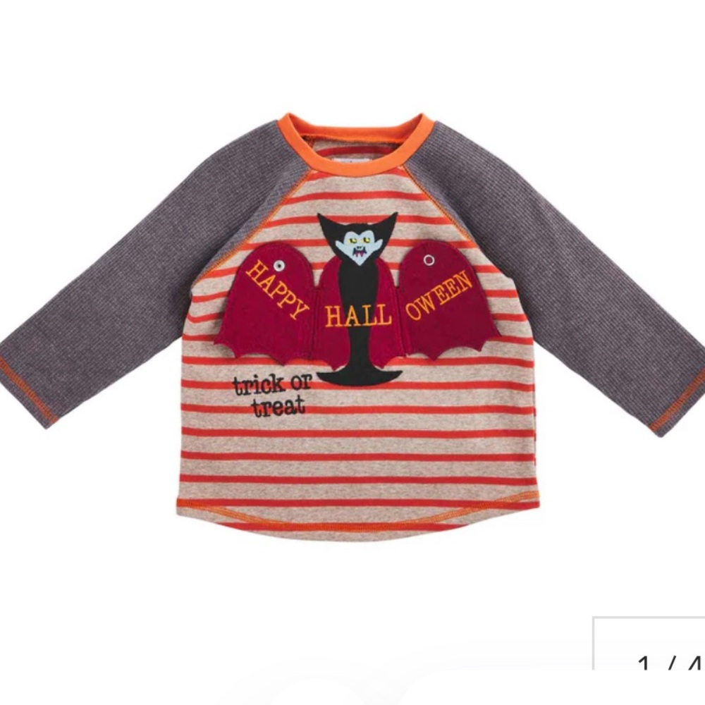 Mud Pie Vampire Halloween long sleeve shirt size 12-18 months/small